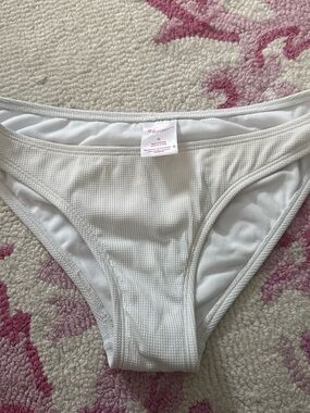 Xhilaration White Textured Bikini Brief